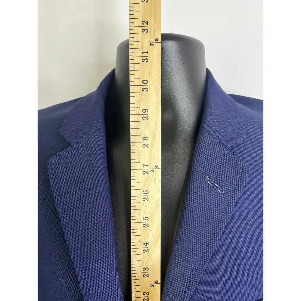 Ted Baker Blazer Mens 44 Large Blue Wool Endurance Jay CT Made Canada Sport Coat